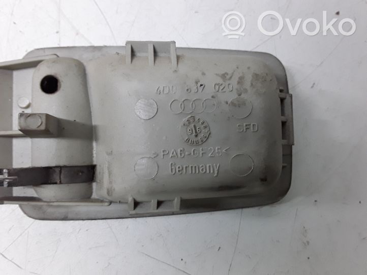 Audi A8 S8 D2 4D Poignée inférieure de porte avant 4D0837020