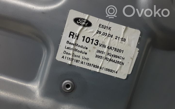 Ford Focus C-MAX Ręczny podnośnik szyby drzwi tylnych 3M51R24994CH