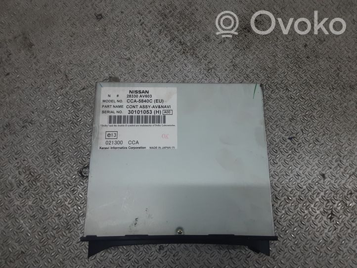 Nissan Primera Navigaatioyksikkö CD/DVD-soitin 28330AV603