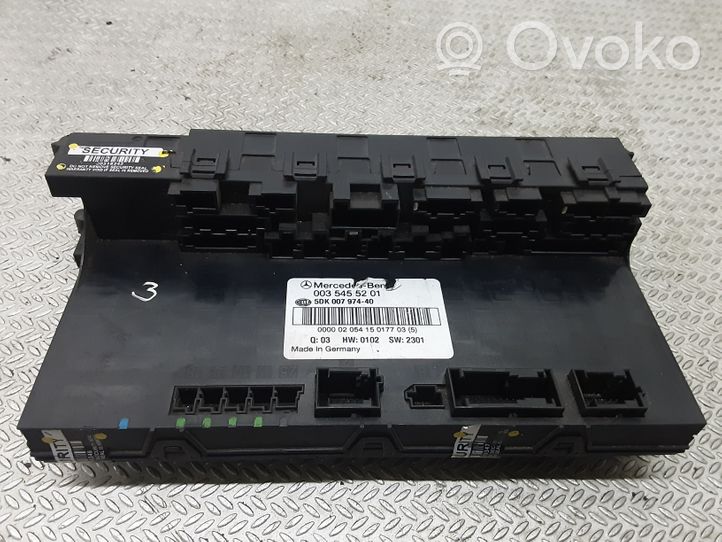 Mercedes-Benz C W203 Module de fusibles 0035455201