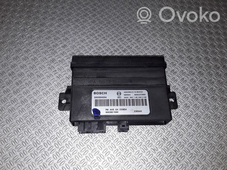 Citroen C4 Grand Picasso Pysäköintitutkan (PCD) ohjainlaite/moduuli 9663821680