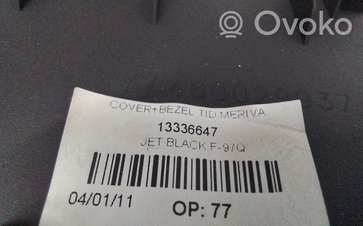 Opel Meriva B Inny element deski rozdzielczej 13336647