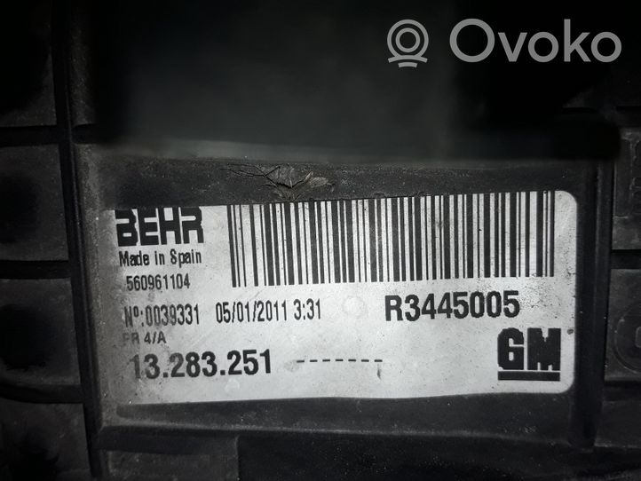 Opel Meriva B Refroidisseur intermédiaire 560961104