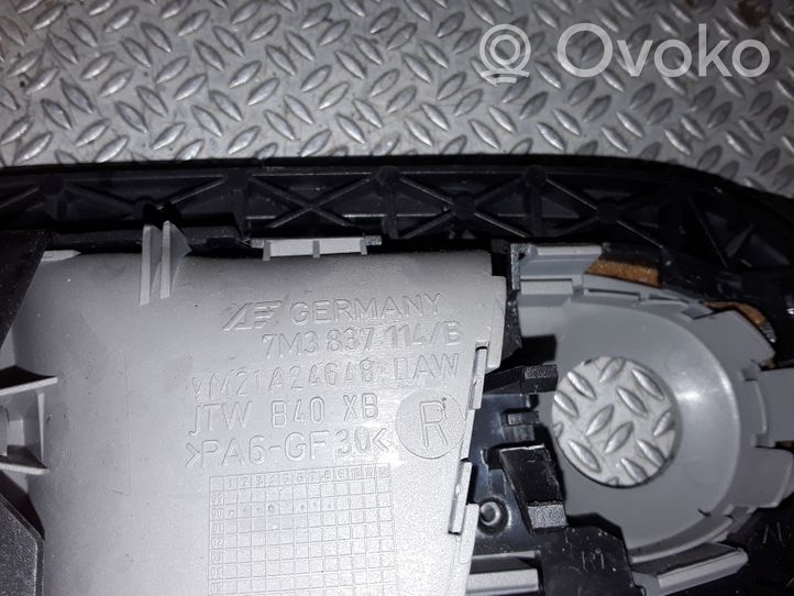 Volkswagen Sharan Rankenėlė atidarymo vidinė 7M3837114B