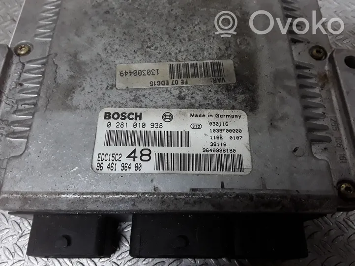 Citroen C5 Calculateur moteur ECU 9646196480