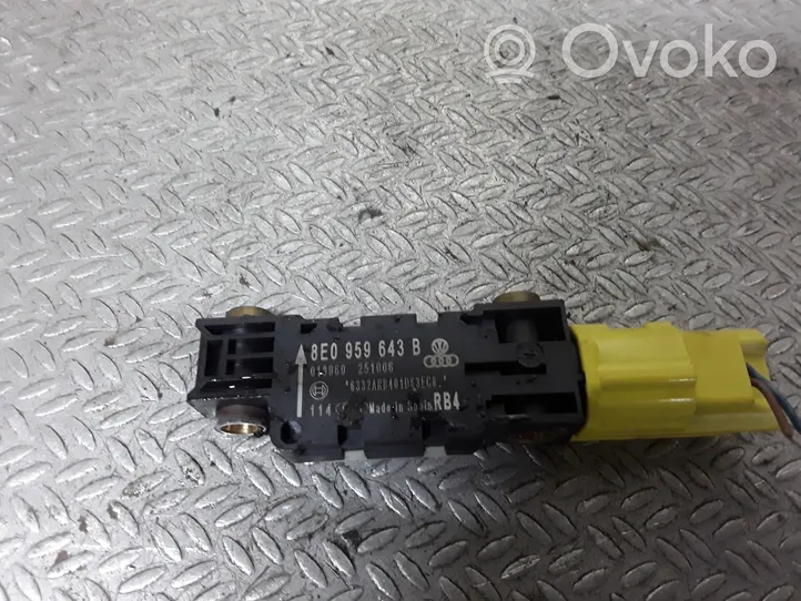 Audi A4 S4 B7 8E 8H Airbagsensor Crashsensor Drucksensor 8E0959643B