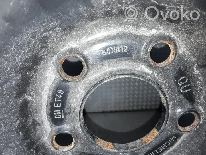 Opel Zafira B R15 steel rim 