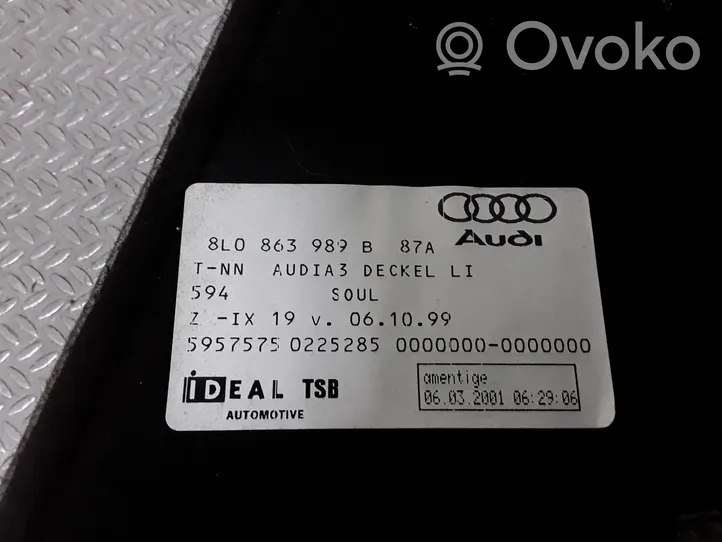 Audi A3 S3 8L Vāciņš 8L0863989B