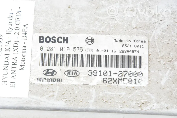 Hyundai Elantra Centralina/modulo motore ECU 0281010575