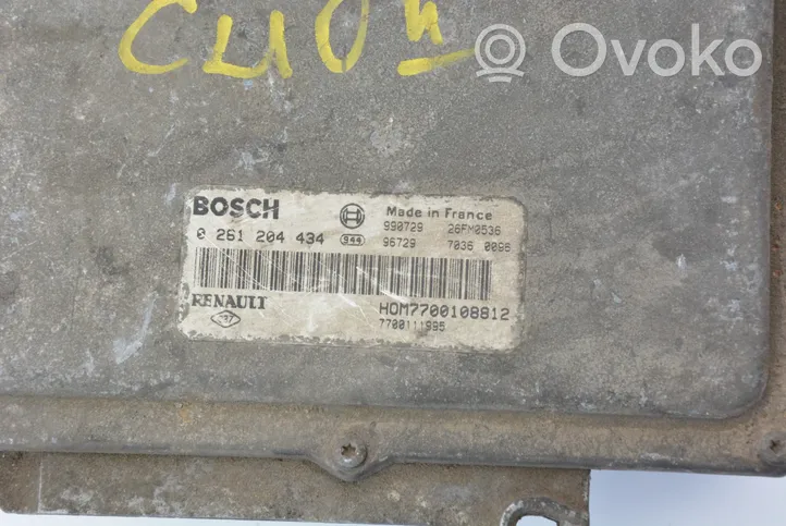 Renault Clio II Motora vadības bloka ECU 0261204434