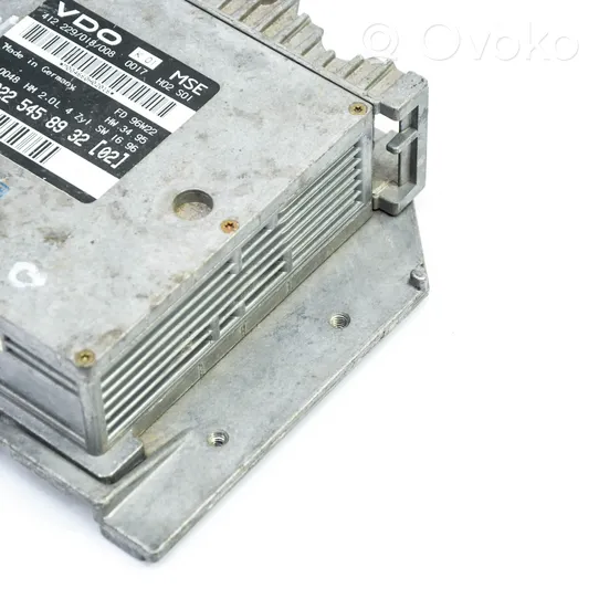 0225458932 Mercedes-Benz SLK R170 Unité de commande, module ECU de ...