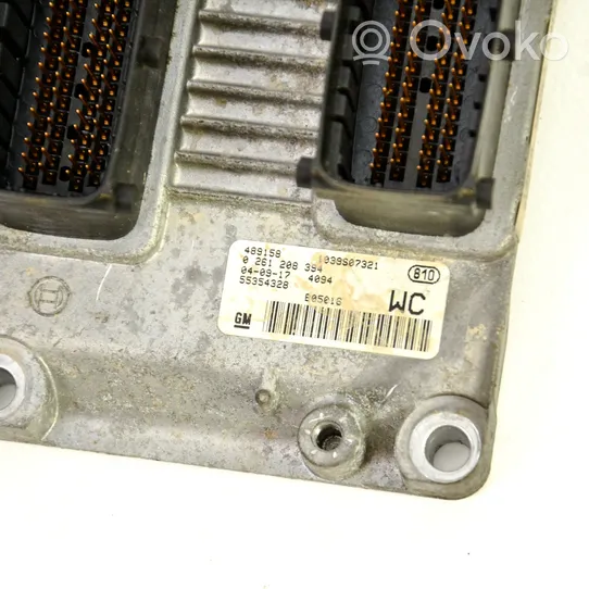 Opel Tigra B Komputer / Sterownik ECU i komplet kluczy 55854328