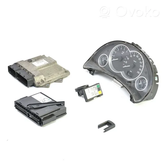 Opel Tigra B Engine ECU kit and lock set 55198928