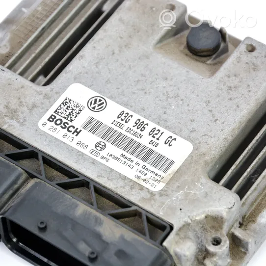 Volkswagen Touran I Komputer / Sterownik ECU i komplet kluczy 03G906021GC