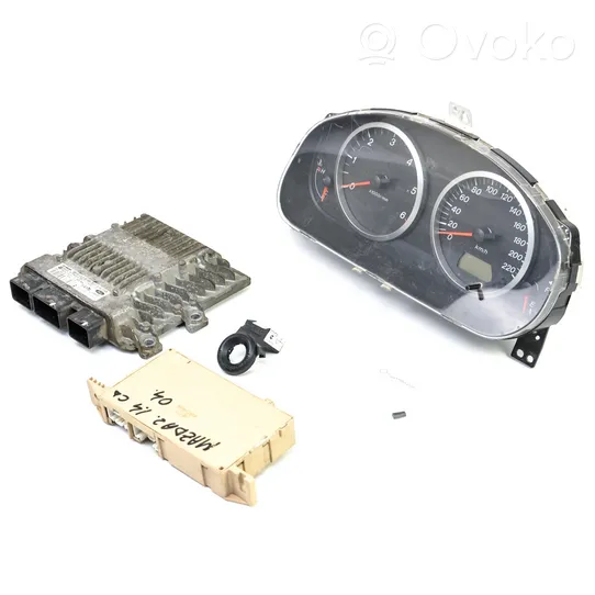 Mazda 2 Komputer / Sterownik ECU i komplet kluczy 3S6112A650LB