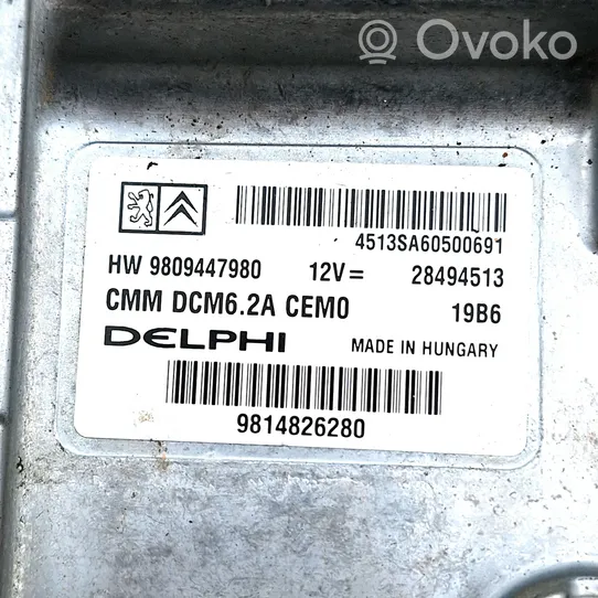 Citroen C5 Kit centralina motore ECU e serratura HW9809447980