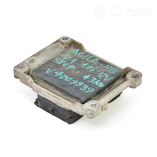 Opel Agila A Komputer / Sterownik ECU i komplet kluczy 09164459