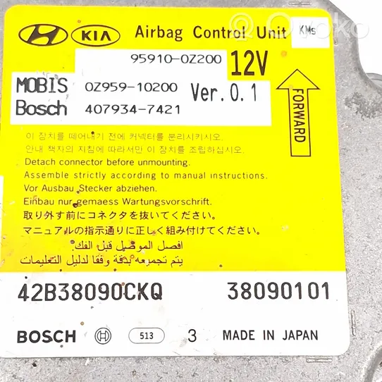 KIA Sportage Module de contrôle airbag 959100Z200
