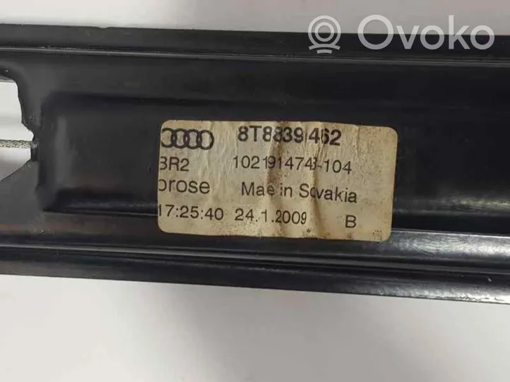Audi A5 Sportback 8TA Elektryczny podnośnik szyby drzwi tylnych 8T8839462