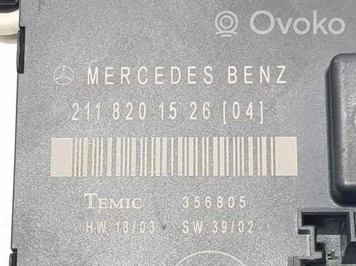 Mercedes-Benz E W211 Altre centraline/moduli 211820152604