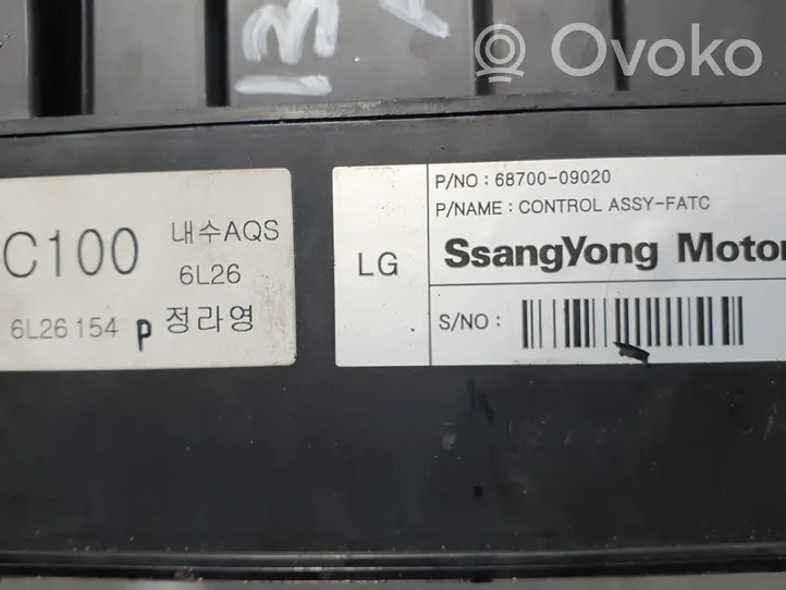 SsangYong Actyon sports I Climate control unit 6870009020