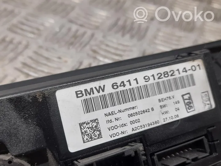 BMW 3 E90 E91 Panel klimatyzacji 6411912821401