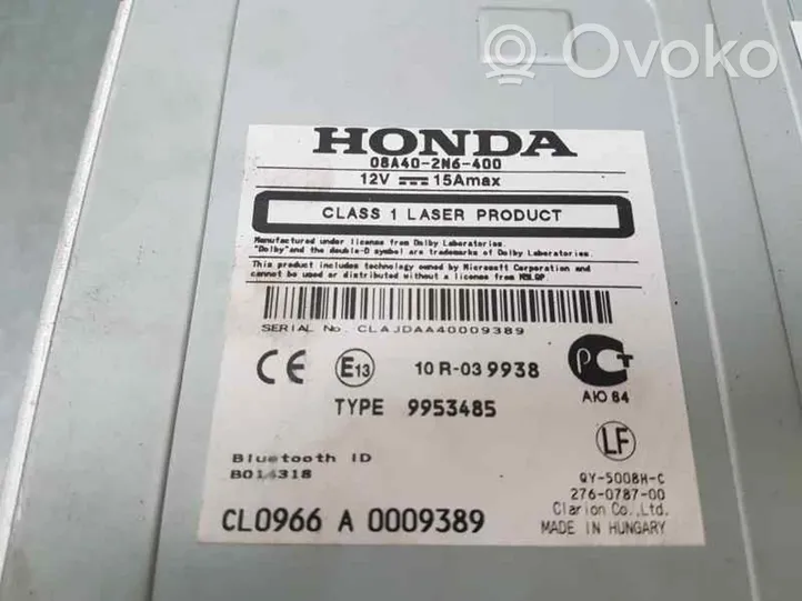 Honda Insight Radija/ CD/DVD grotuvas/ navigacija 08A402N6400