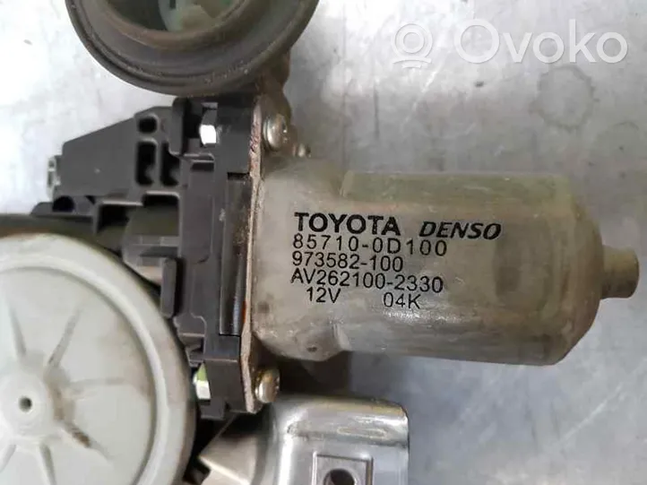 Toyota Auris 150 Podnośnik szyby drzwi z silniczkiem 857100D100