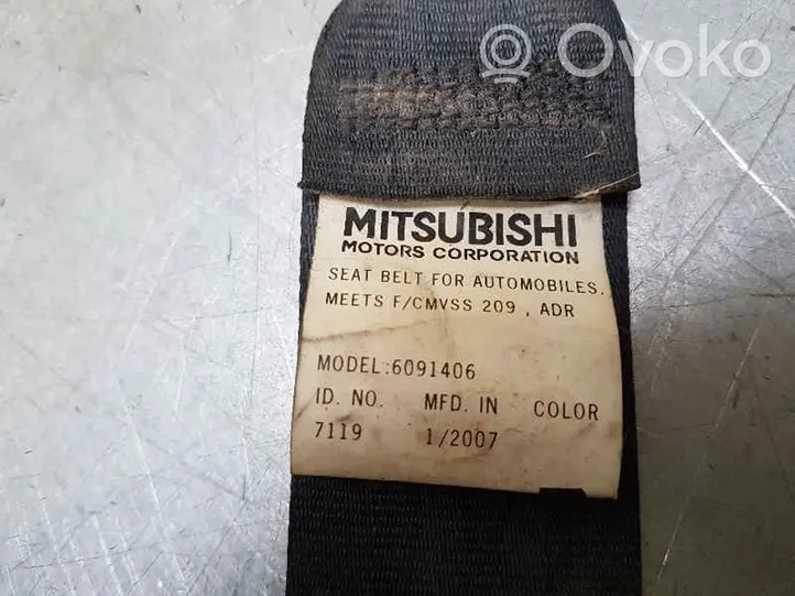 Mitsubishi Outlander Etuistuimen turvavyön solki 6091406
