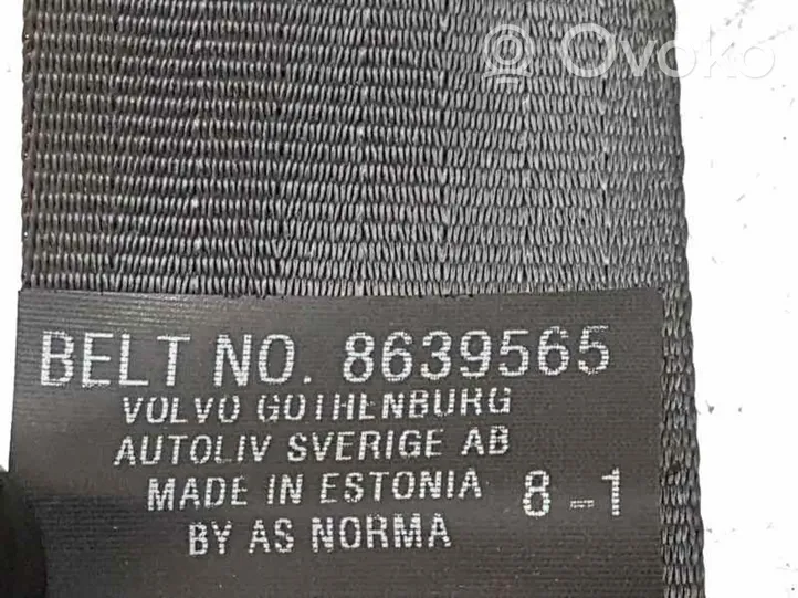 Volvo C70 Klamra tylnego pasa bezpieczeństwa 8639565