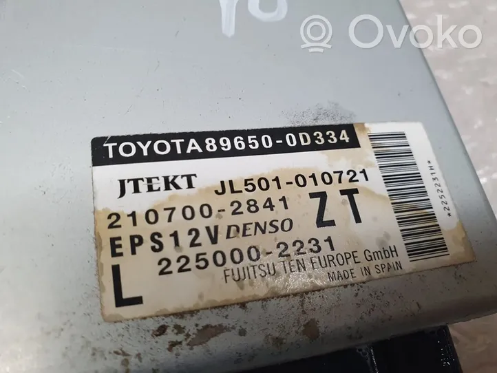 Toyota Yaris Autres unités de commande / modules 896500D334