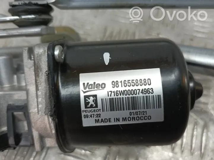 Opel Combo E Mechanizm i silniczek wycieraczek szyby przedniej / czołowej 9816558880