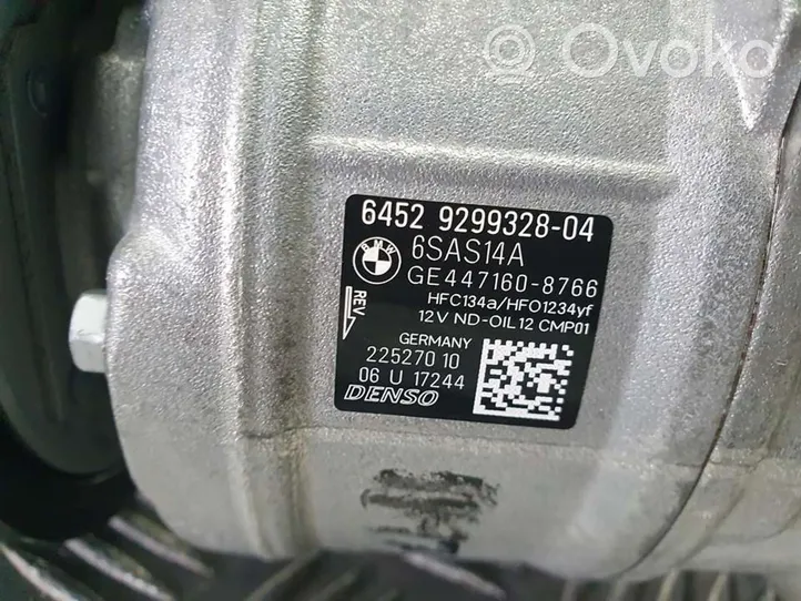 BMW 2 F22 F23 Gaisa kondicioniera kompresors (sūknis) 929932804