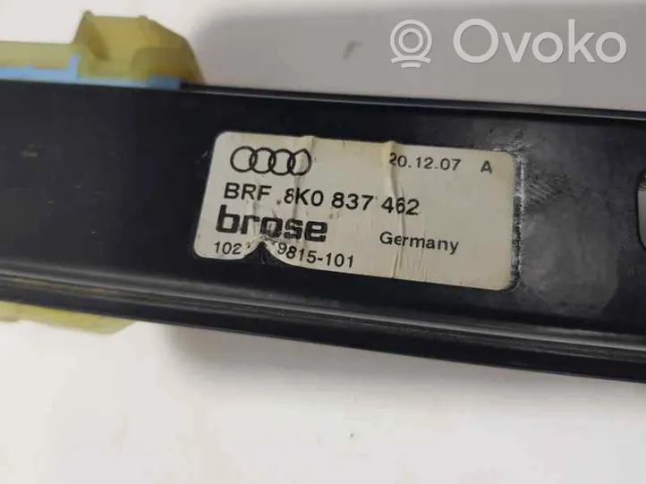 Audi A4 S4 B8 8K Etuoven sähkökäyttöinen ikkunan nostin 8K0837462