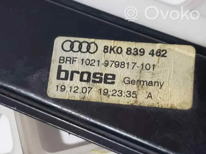 Audi A4 S4 B8 8K Takaoven ikkunan nostin moottorilla 8K0839462