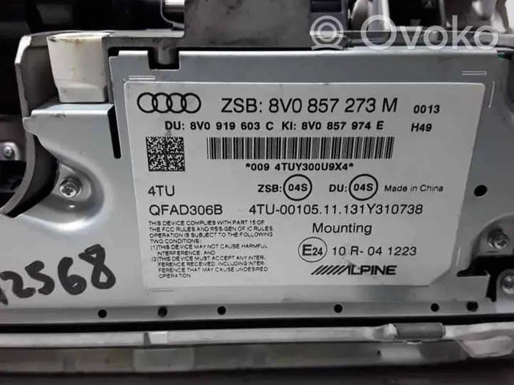 Audi A3 S3 8V Unità principale autoradio/CD/DVD/GPS 8V0857273M