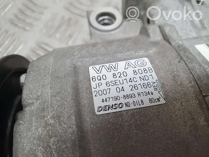 Volkswagen Polo Kompresor / Sprężarka klimatyzacji A/C 6Q0820808B