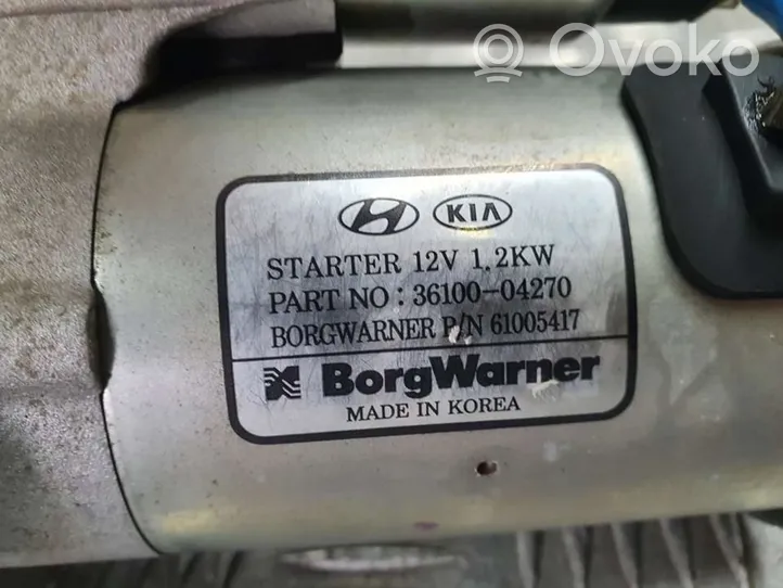 KIA Stonic Starter motor 3610004270