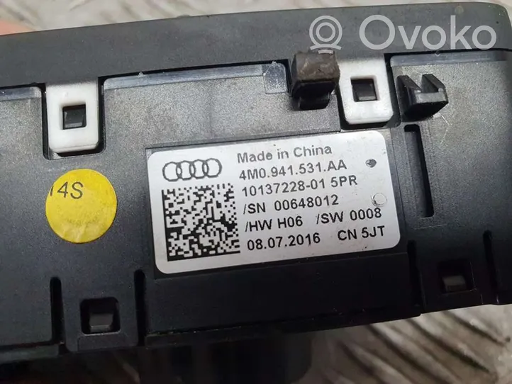 Audi Q7 4M Interrupteur d’éclairage 4M0941531AA