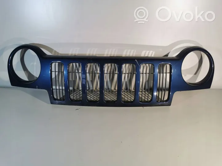 Jeep Cherokee III KJ Grille calandre supérieure de pare-chocs avant 