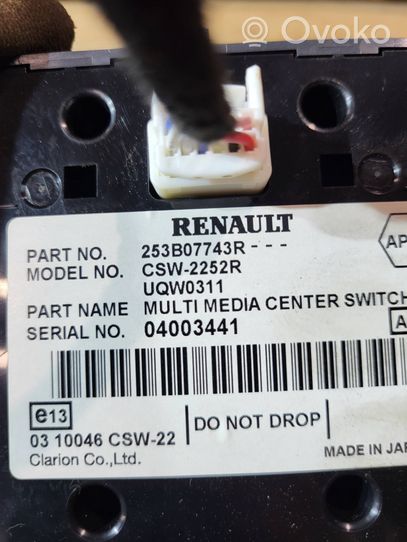 Renault Latitude (L70) Interruptor de control multifunción 253B07743R