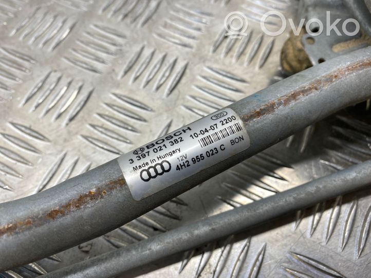 Audi A8 S8 D4 4H Etupyyhkimen vivusto ja moottori 4H2955119C