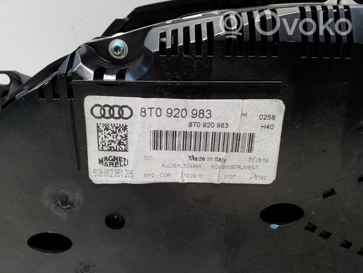 Audi A5 8T 8F Spidometrs (instrumentu panelī) 503002361205