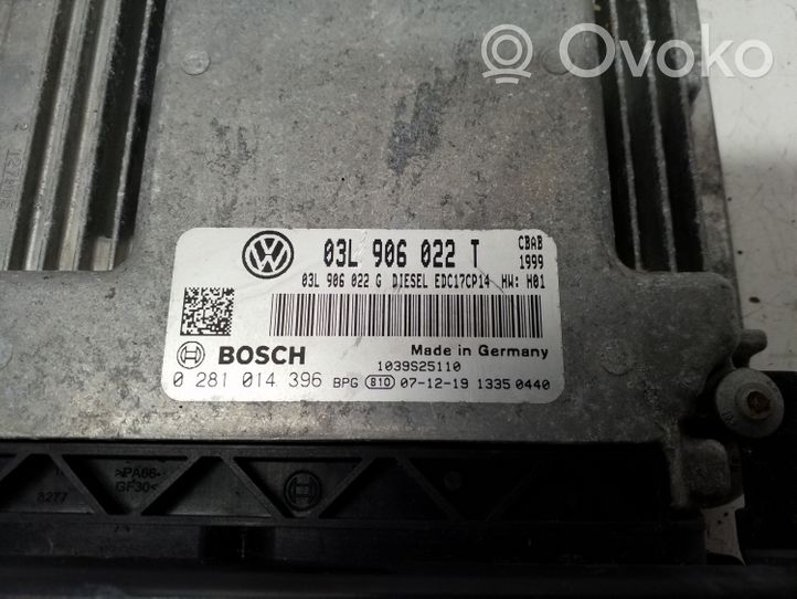 Volkswagen Tiguan Moottorin ohjainlaite/moduuli 0281014396