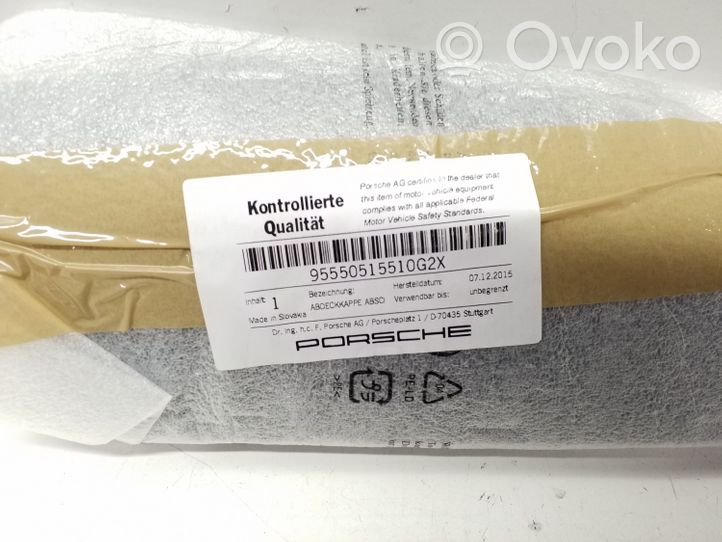 Porsche Cayenne (9PA) Capuchon, crochet de remorquage avant 95550515510G2X