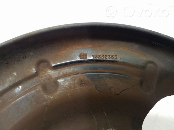Opel Astra K Rear brake disc plate dust cover 13362353