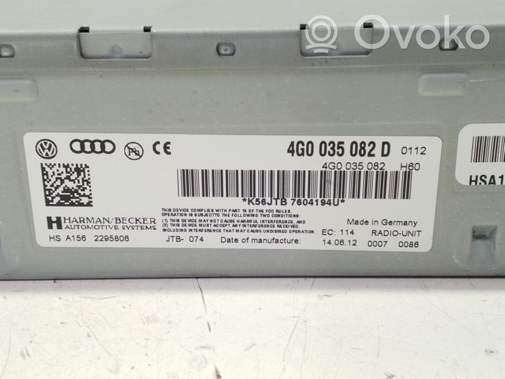 Audi A6 S6 C7 4G Centralina/modulo navigatore GPS 4G0035082D