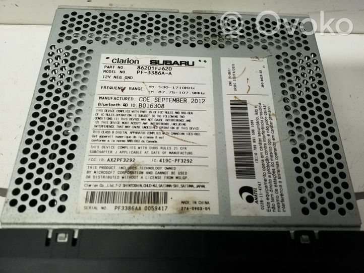 Subaru Impreza IV Panel / Radioodtwarzacz CD/DVD/GPS 86201FJ620