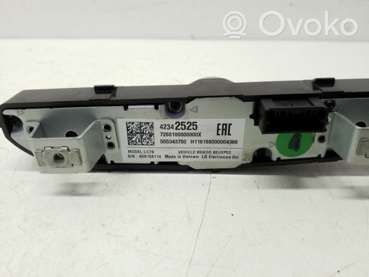 Opel Astra K Controllo multimediale autoradio 555343750