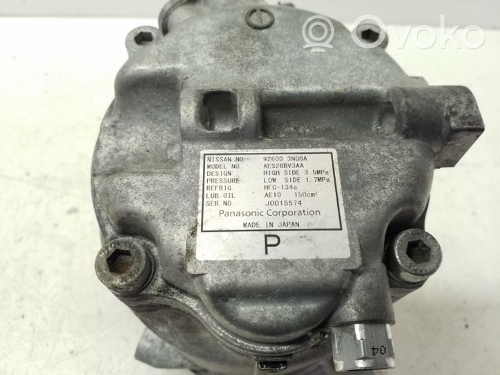 Nissan Leaf I (ZE0) Compressore aria condizionata (A/C) (pompa) 926003NG0A